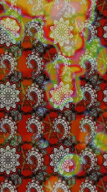 Çiçek kompozisyonu. - Kahverengi ve gri çiçekler. Doğa. Çiçek kolajı. Raster deseni. Çiçek arkaplan. Küçük çiçekte güzel desen var..