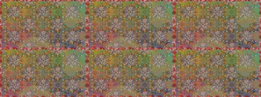 Raster illüstrasyonu. El çizimi. Çiçekler, dallar, bitkiler ve çiçekler. Güzel kumaş deseni.