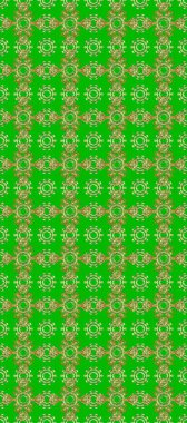Damask pürüzsüz yineleme kalıbı. Yeşil ve kahverengi renklerde altın element. Antika altın tekrarlanabilir duvar kağıdı. Barok tarzında altın çiçekli süs..