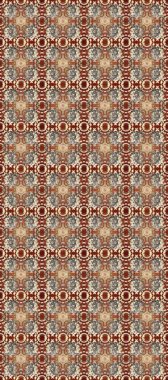 Damask arkaplanı tekerrür ediyor. Kahverengi, bej ve gri renklerde altın element. Barok tarzında altın çiçek süsü. Antika altın tekrarlanabilir duvar kağıdı.