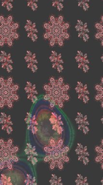 Düz Çiçek Elementleri Tasarımı. Gri ve pembe renkli çiçekler. Renkli Bahar Teması eskiz kalıbı. Güzel çiçek deseni..