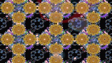 Güzel kumaş deseni. Raster illüstrasyonu. Hoş bir çiçek geçmişi var. Küçük çiçekte çizim deseni.