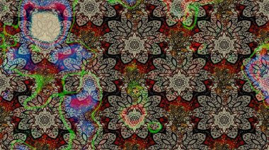 Şatafatlı bahar bahçesi dokusu. Flower eskiz arka planı. Çiçek deseni. Raster illüstrasyonu.