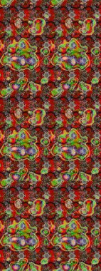 Çiçek arkaplan. Doğum günü kartı ya da düğün davetiyesi. Çiçekli tebrik kartı. Kırmızı ve kahverengi renklerde. Raster illüstrasyonu. Suluboya çiçek buketi.