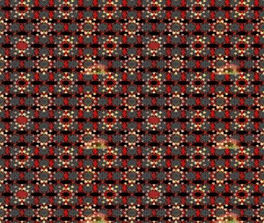 Çiçek desenli eskiz, yaz çiçekleri. Düz Çiçek Elementleri Tasarımı. Siyah ve kırmızı renkte çiçekler. Renkli Bahar Teması çizim şablonu.