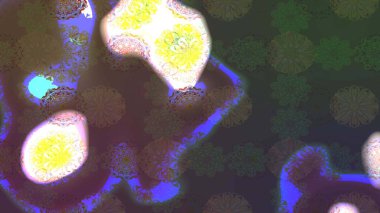 Raster deseni. Suluboya etkisi. Botanik çizim kalıbı. Organik elementler.