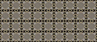 Kusursuz çiçek deseni. Kusursuz raster arka plan. Kahverengi, gri ve bej renklerde grafiksel, modern, pürüzsüz desen. Duvar kâğıdı barok, İspanyol kumaşı.