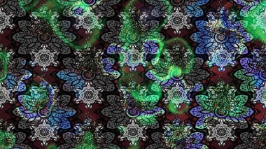 Nazik, narin çiçek arkaplanı. Çiçekli karalama şeklinde Raster çiçek deseni. Gri ve siyah renkte çiçekler.