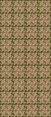 Klasik raster sarısı, kusursuz desen. Çiçek süsü kumaş deseni, cam, çiçek desenli metal kahverengi, bej ve altın elementli nötr renkler..