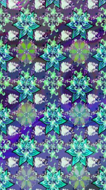 Çiçek arkaplanlı soyut zarafet eskiz deseni. Raster Güzel kumaş deseni.