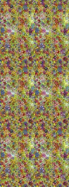 Yeşil ve nötr çiçekli kusursuz desen, suluboya çiçek deseni, güzel çiçek, duvar kağıdı, kart veya kumaş için fayanslı. Raster - stok.