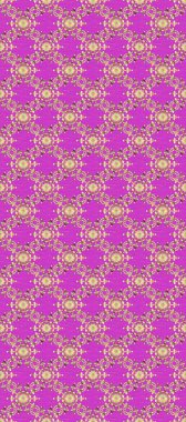 Kusursuz damaske klasik altın desen. Tekrarlayan elementlerle soyut arkaplan. Mor ve bej renklerde altın rengi ve altın elementler üzerinde altın pürüzsüz desen.