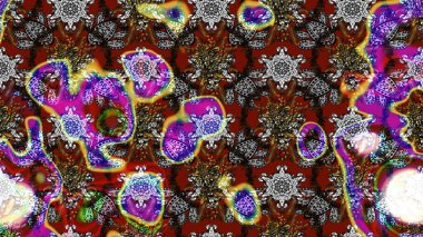 Poster ya da kapak için arka plan. Tekstil için figür. Şirin, zarif çiçekler Raster illüstrasyonu. Yapraklı çizim şekli. Davetiye ve kartpostal tasarımı için dekoratif çiçek unsurları.