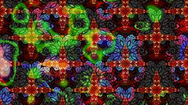 Raster illüstrasyonu. Siyah renkli çiçekler. Küçük çiçekte sevimli çiçek deseni var..