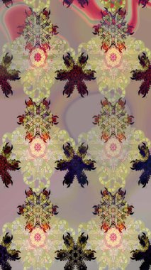 Etnik Mandala süsü. Raster Henna dövme stili. Tekstil, tebrik kartı, boyama kitabı, telefon kılıfı baskısı için kullanılabilir. Hint çiçekli desenli şal desenli..