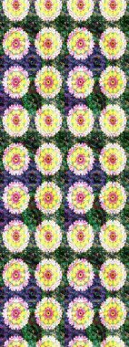 Yeşil ve nötr renklerde çiçekler. Nazik romantik baskı. Tatil havası. Bahar mevsimi. Raster dikişsiz sevimli çiçek deseni.