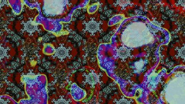 Düz Çiçek Elementleri Tasarımı. Gri, kahverengi ve mavi renkte çiçekler. Güzel çiçek deseni. Renkli Bahar Teması çizim şablonu.