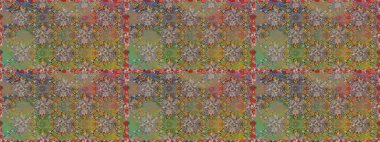 Çiçekler, dallar, bitkiler ve çiçekler. Güzel kumaş deseni. Raster illüstrasyonu. El çizimi.