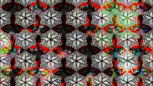 Raster deseni. Süslü kumaş deseni. Çiçekli çiçek deseni, suluboya..