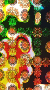 Raster güzel kumaş deseni. Soyut zerafet çiçek arka plan ile seamless modeli.