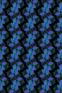 Hoş renklerde çiçekler. Sevimli çiçek raster deseni. Kusursuz Renksiz Bahar Temalı Kusursuz Arkaplan. Düz Çiçek Elementleri Tasarımı.