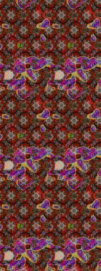 Suluboya, elle çizilmiş. Raster - stok. Eskiz arkaplan modeli. Vadinin çiçekleri kahverengi, kırmızı ve gri renklerde.