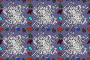 Hoş renklerde çiçekler. Çiçekli karalama şeklinde Raster çiçek deseni. Nazikçe, güzel çiçek arkaplanı..