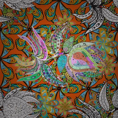 Zarif, parlak ve pürüzsüz turuncu ve siyah çiçek desenli tasarım. Sabıka baskıları, bebek kıyafetleri, duvar kâğıtları, paket kutuları vb..