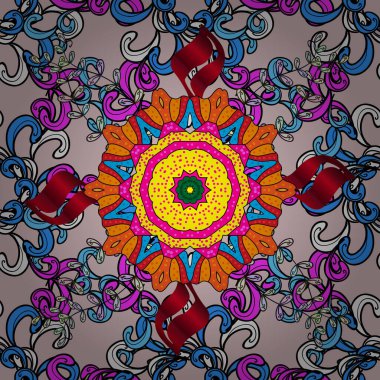 Arkaplan dokusu, duvar kağıdı, siyah ve bej renkli çiçek teması. Kabile sanatı boho baskısı, klasik çiçek arkaplanı. Soyut etnik vektör pürüzsüz desen.