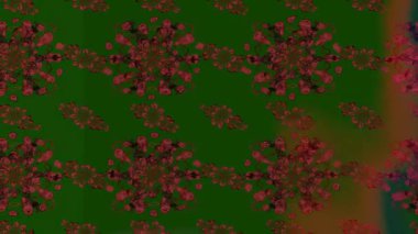 Renkli unsurlarla hareketli arka plan görüntüleri. Çiçekler. Eski model. Bayrak tarzı. Video kaydı. Şablon. Döngü. Kusursuz..