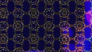 Renkli unsurlarla hareketli arka plan görüntüleri. Çiçekler. Eski model. Bayrak tarzı. Video kaydı. Şablon. Döngü. Kusursuz..