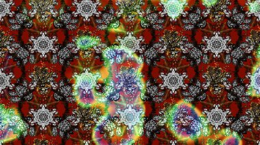 Soyut etnik raster çizim kalıbı. Kabile sanatı boho baskısı, klasik çiçek arkaplanı. Arkaplan dokusu, duvar kağıdı, gri ve kahverengi renkli çiçek teması.