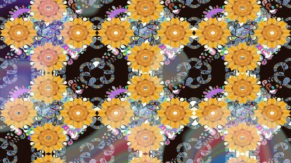 Ev dekoru. Fantezi çiçekli eskiz deseni, doğal duvar kağıdı, çiçek desenli kıvrım çizimi. Paisley el çizimi elementler.