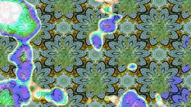 Raster. Düz Çiçek Elementleri Tasarımı. Renkli Bahar Teması çizim şablonu.