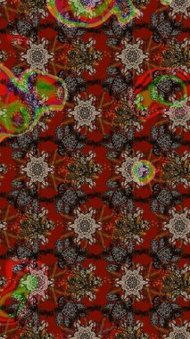 Tekstil veya kitap kapakları, imalat, duvar kağıtları, baskı, hediye paketi ve yapıştırma kitabı için çiçek eskizi geçmişi. Küçük çaplı çiçeklerdeki basit şirin desenler. Raster illüstrasyonu.