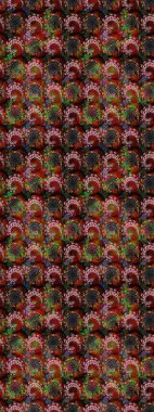 Raster illüstrasyonu. Kahverengi ve siyah renkli çiçekler. Asya tekstil tarzında. Raster illüstrasyonu. Çiçek desenini çiz.