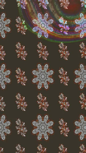 Düz Çiçek Elementleri Tasarımı. Eskiz klasiği. Renkli Bahar Teması eskiz kalıbı. Raster Şirin kumaş deseni.