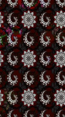 Güzel kumaş deseni. Düz Çiçek Elementleri Tasarımı. Güzel eskiz şekli. Renkli Yaz Temalı eskiz kalıbı. Yazdır. Raster çiçekli arka plan.