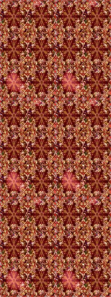 Kusursuz soyut bir arkaplan. Raster illüstrasyonu. Oriental raster klasik kırmızı ve altın desenli.