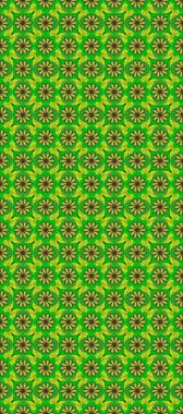 Yeşil, sarı ve siyah renklerde yaz çiçekleri. Raster deseni. Raster illüstrasyonu. Küçük çiçekte sevimli çiçek deseni var..