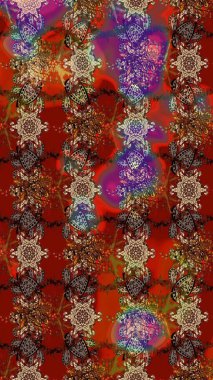 Moda baskıları için zarif bir şablon. Küçük çiçekte güzel bir desen. Çiçekli bahar çiçekleri. Küçük renkli çiçekler. Motley illüstrasyonu.