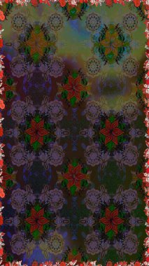 Küçük ölçekli çiçek basit şirin desende. Üretim, duvar kağıdı, baskı, hediye paketi ve scrapbooking Tekstil veya kitap için çiçek sorunsuz arka plan kapsar. Raster illüstrasyon.