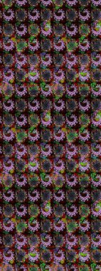 Raster Henna dövme stili. Etnik Mandala süsü. Kızılderili desenli desenli desenli şal deseni. Tekstil, tebrik kartı, boyama kitabı, telefon kılıfı baskısı için kullanılabilir.