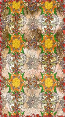 Güzel kumaş deseni. Raster suluboya deseni, narin çiçekler, bej çiçekler, tebrik kartı şablonu..