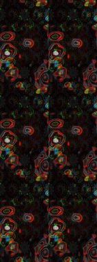 Siyah ve gri renkli çiçekler. Renkli Bahar Teması eskiz kalıbı. Düz Çiçek Elementleri Tasarım Raster illüstrasyonu. Çiçekli çiçek deseni, suluboya..