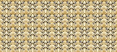 Çiçek desenli altın metal. Raster altın çiçek süsü brokar kumaş ve cam desenli. Kusursuz altın desen. Altın elementli bej, nötr ve kahverengi renkler.