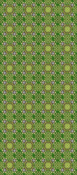 Raster illüstrasyonu. Altın elementli yeşil, nötr ve gri renkler. Doğu tarzı arabesk. Raster altın desen. Kusursuz altın desenli bukleler..