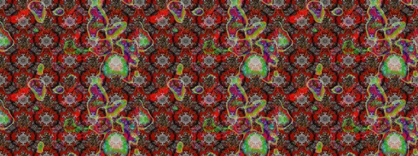 Raster deseni. Nazikçe, rengarenk bahar çiçekleri. Patlayan çiçekler soyut olarak yerleştirilmiş. Raster illüstrasyonu.