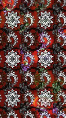 Gri ve kırmızı renkte çiçekler. Renkli Yaz Temalı eskiz kalıbı. Düz Çiçek Elementleri Tasarımı. Çiçekli retro deseni çiz.