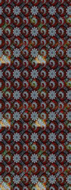 Siyah ve nötr renklerde çiçekler. Raster illüstrasyonunda çiçek deseni çizimi.